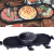 延長版で韓国風のオシドリ鍋を一つの鍋に分けて、家庭用電気フライパンと無煙焼炉をくっつけないでください。ピザ鍋と焼き肉機の鉄板焼き皿です。