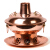 紫銅電気炭素両用の銅鍋に厚いオシドリ銅の鍋をプラスして電気銅のしゃぶしゃぶなべの黄銅の鍋の純銅のしゃぶしゃぶなべの36 cmの黄銅のオシドリを挿入してディスプレイを持ちます。