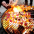 焼き世家のグリル鉄棒スティン鋼の羊肉串串串子京東自営屋外バーベキュー炉の焼き肉のサインに木柄のスチールの棒を追加しました。