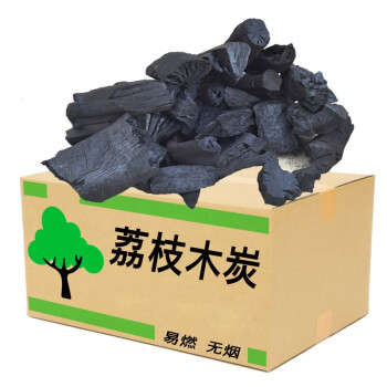 焼き炭炭家庭用の無煙レイシ炭10斤は5斤を詰めて環境保護に耐えます。屋外でバーベキューをする炭10斤（中塊）