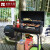 ノ歌花園別荘バーベキューグリル庭園家庭炭火焼多機能屋外大炭焼きグリル炭燻製オーブンコース1：オーブン